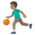 menggiring atau memantulkan bola dalam permainan bola basket disebut membentur mistar gawang dengan tembakan kaki kiri